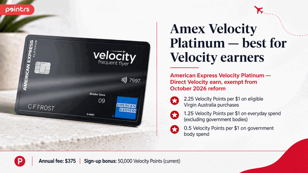 Amex Velocity Platinum — best for Velocity earners
