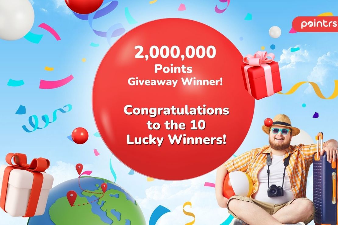Pointers Com The 10 Lucky Winners of Pointrs 2,000,000 Points Giveaway!