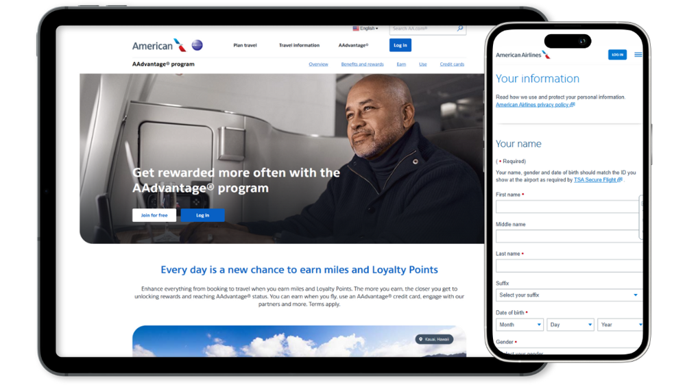 Sign up for AAdvantage program