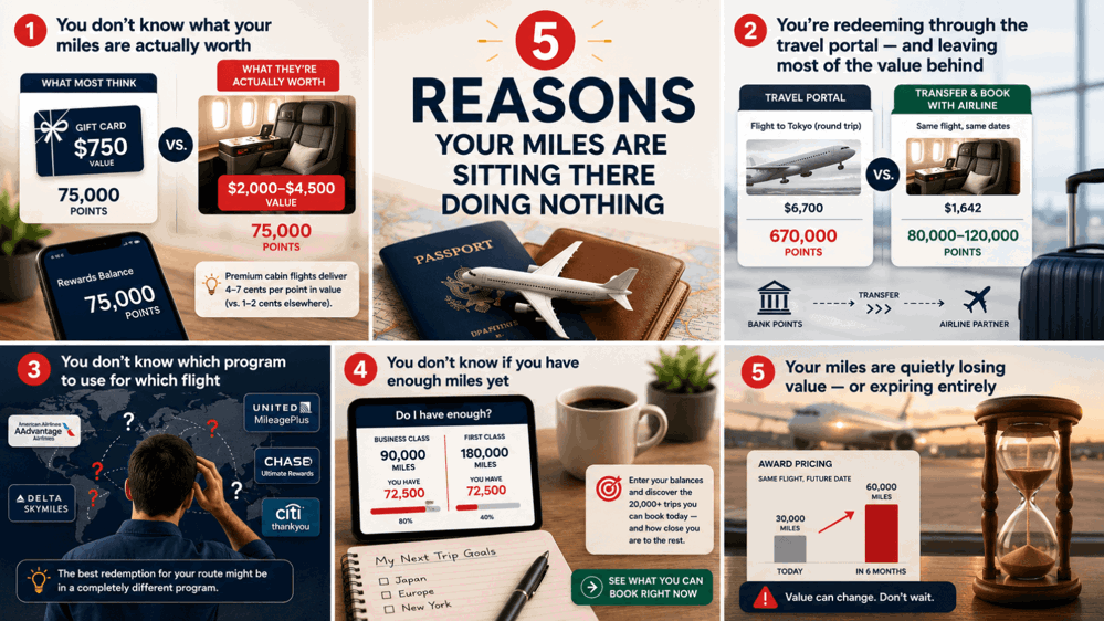 5 Reasons Your Miles Are Sitting There Doing Nothing