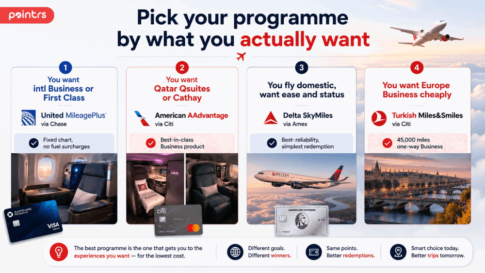 Pick your programme by what you actually want