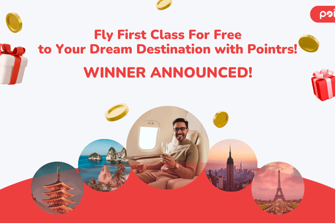 Pointers Com Fly First Class for Free Winner Announced | Pointrs