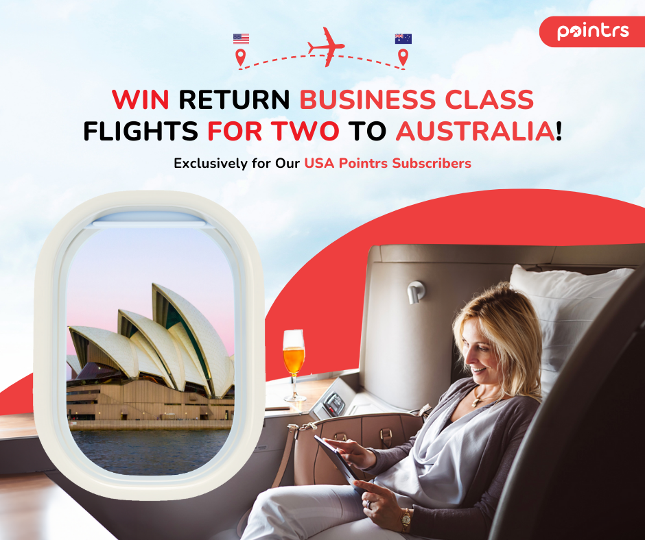 Win Return business class flights for two to Australia from USA