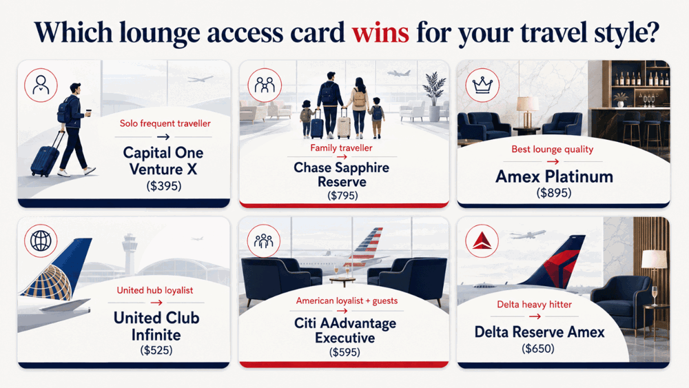 Which lounge access card wins for your travel style