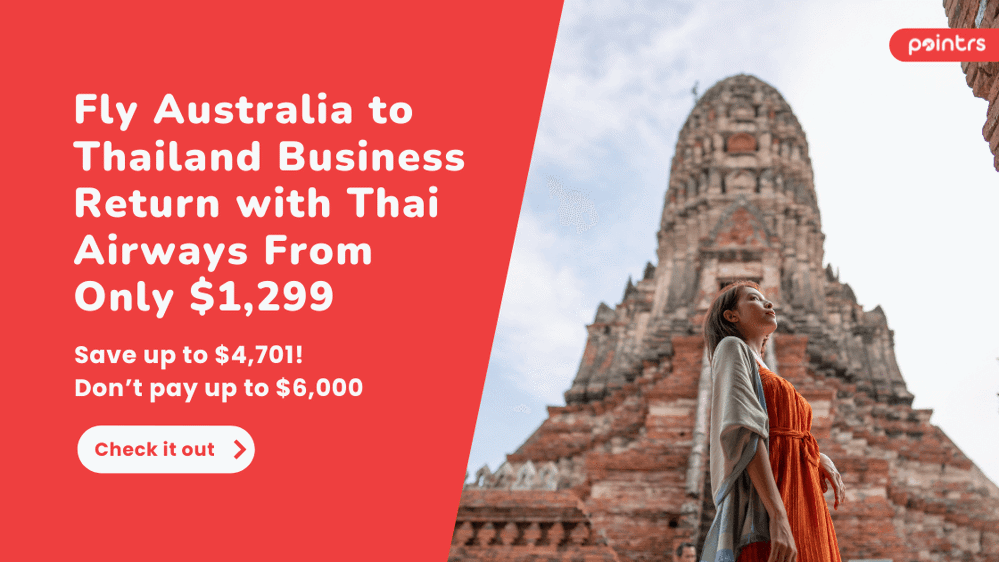 Fly Australia to Thailand Business return with Thai Airways