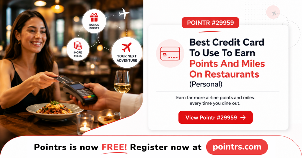 Best Credit Card To Use To Earn Points And Miles On Restaurants