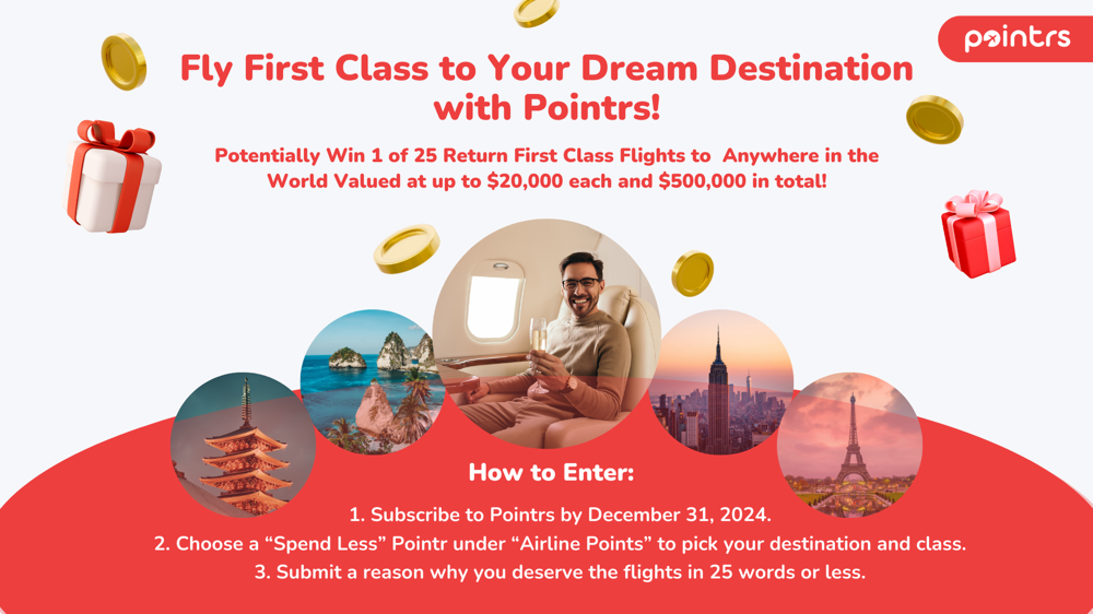 Fly First Class to Your Dream Destination with Pointrs