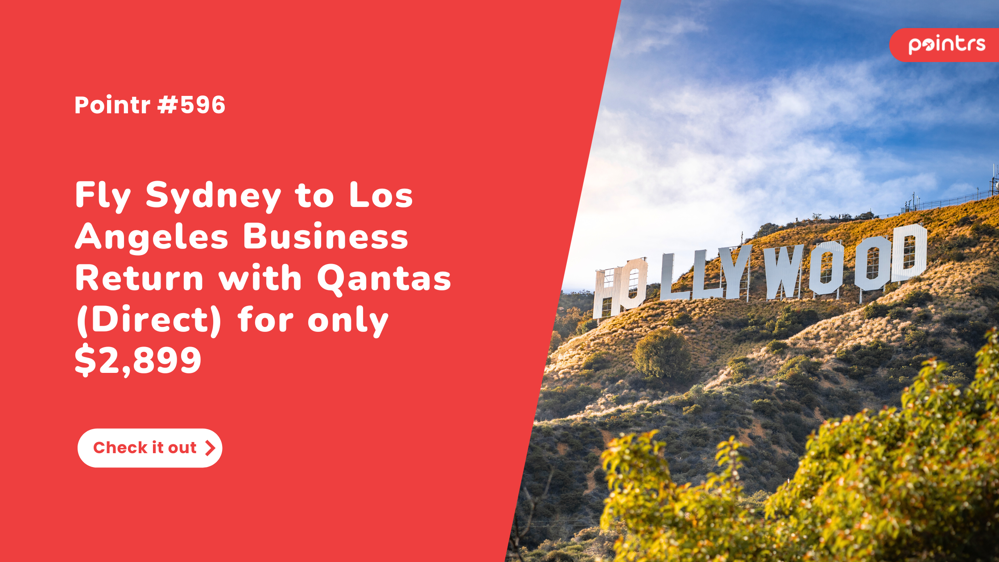 Fly Sydney to Los Angeles Business Return for only $2,899