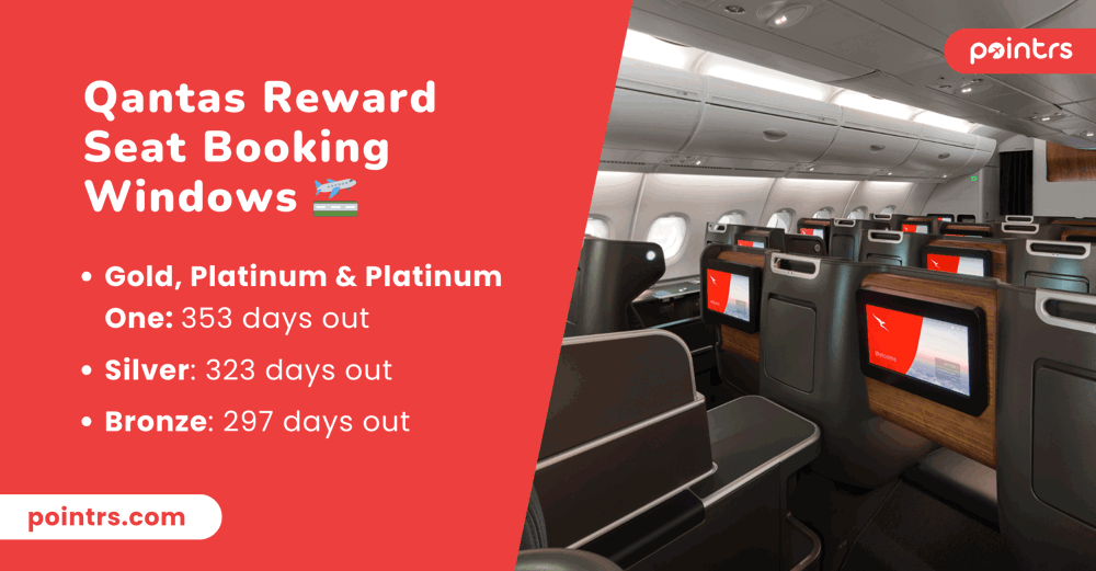 Qantas Reward Seat Booking Window