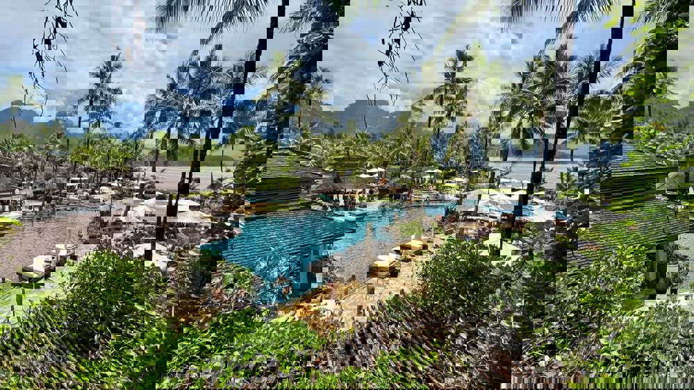 Stunning poolside views at 1 Hotel Hanalei Bay