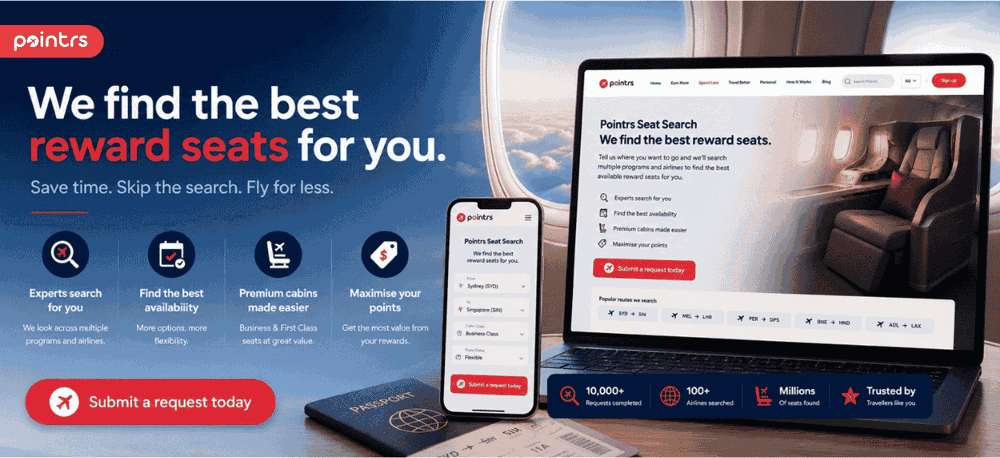 Pointrs Seat Search - Find Reward or Award Seats for you