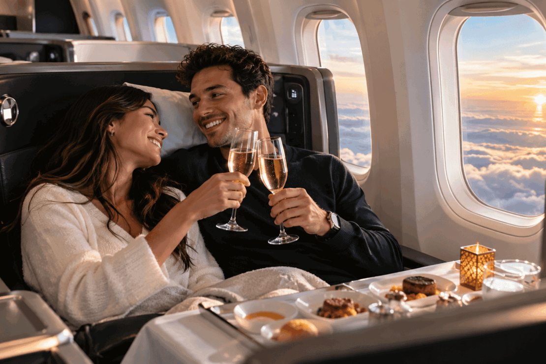 Honeymoon On Miles — How To Fly Business Class For Your Wedding Trip Without Paying For It