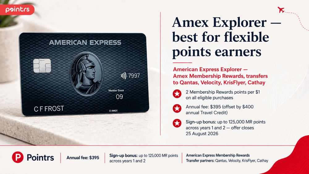 Amex Explorer — best for flexible points earners